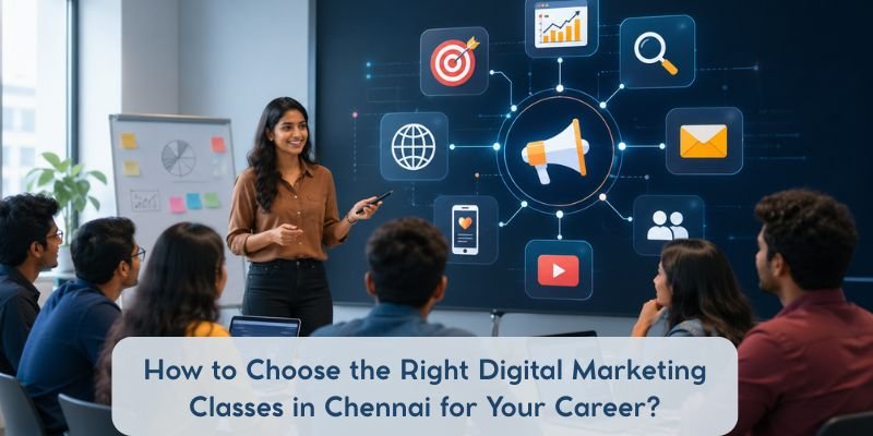 trainer teaching digital marketing classes in chennai with practical training