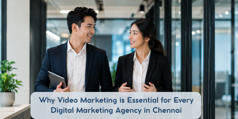 Video marketing strategies by a digital marketing agency in Chennai using reels, YouTube videos, social media content, and visual storytelling for business growth.