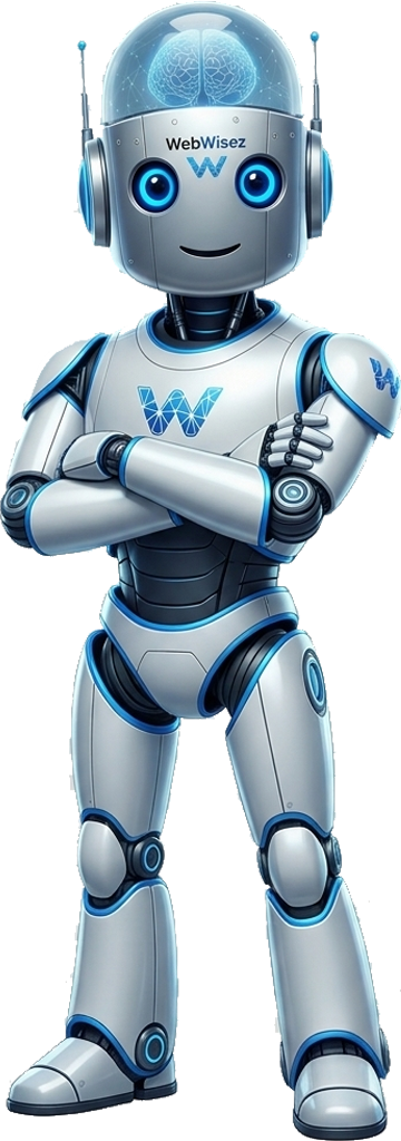 AI robot representing Digital Marketing Agency in Chennai with modern marketing technology